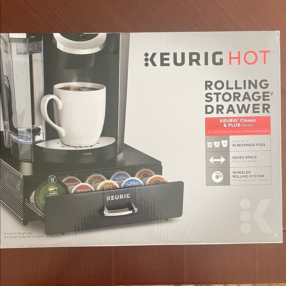 Keurig Hot Rolling Storage Drawer - Black